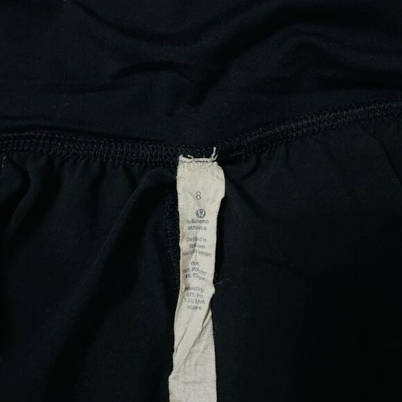 Lululemon Astro Baggy Capri Pants Size 8 Black Yoga Lounge Cropped Pants - Picture 9 of 10
